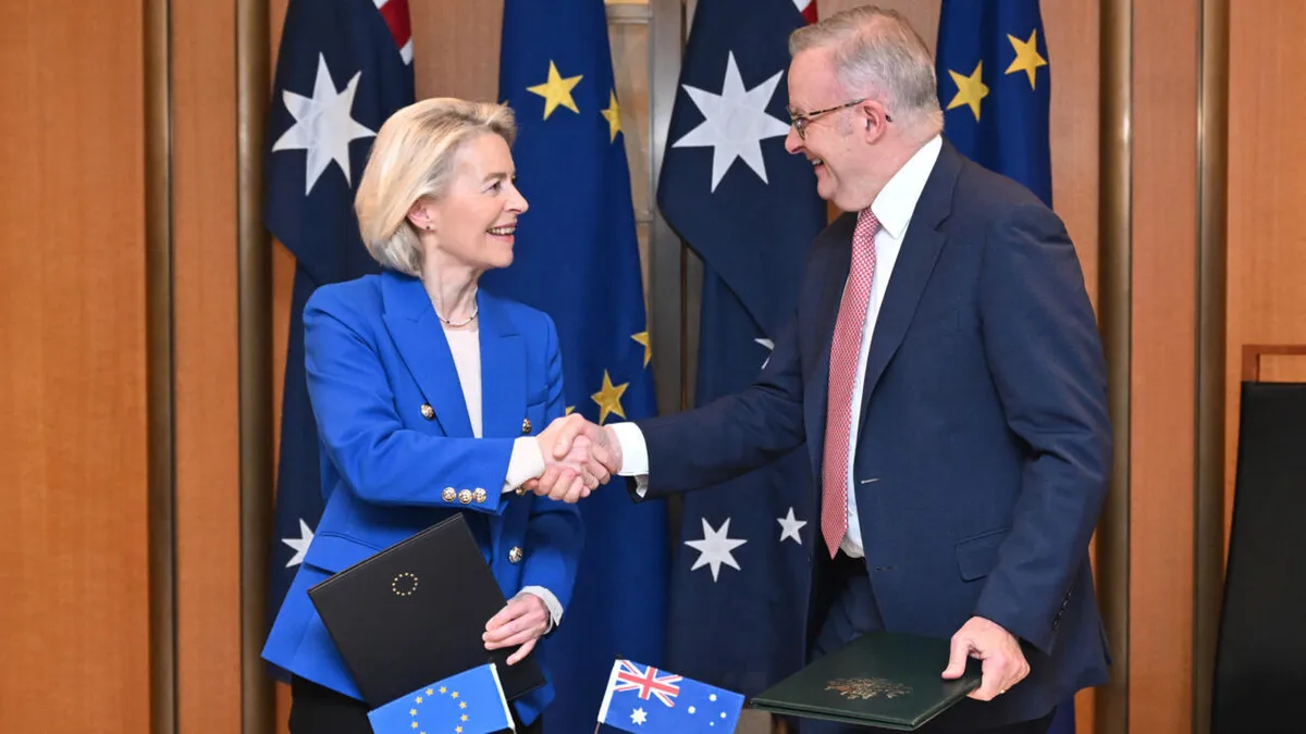 L'Australie et l'Union européenne signent un vaste accord commercial et de défense