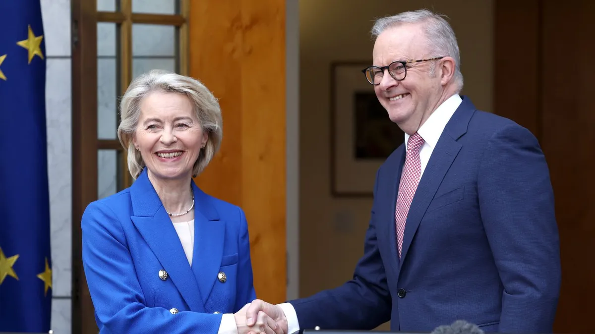L'Australie et l'Union européenne signent un vaste accord commercial après des années de négociations