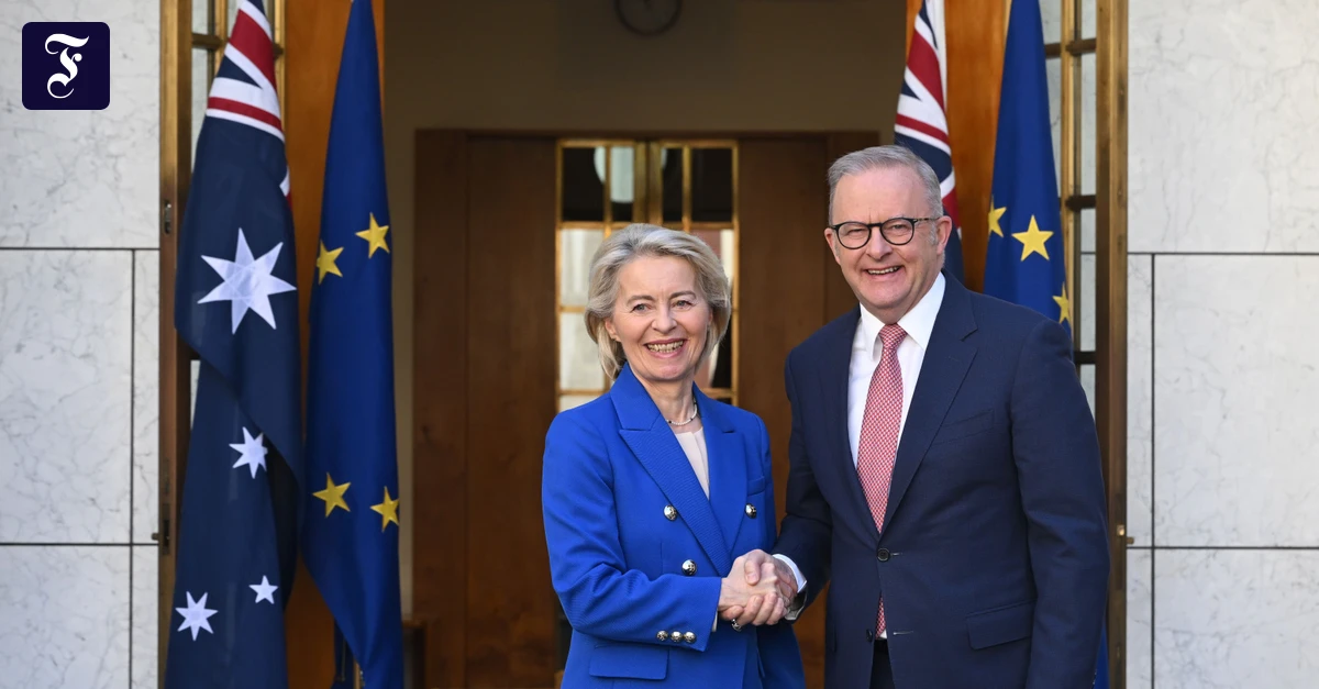 Handelspolitik: EU und Australien einigen sich auf Freihandelsabkommen