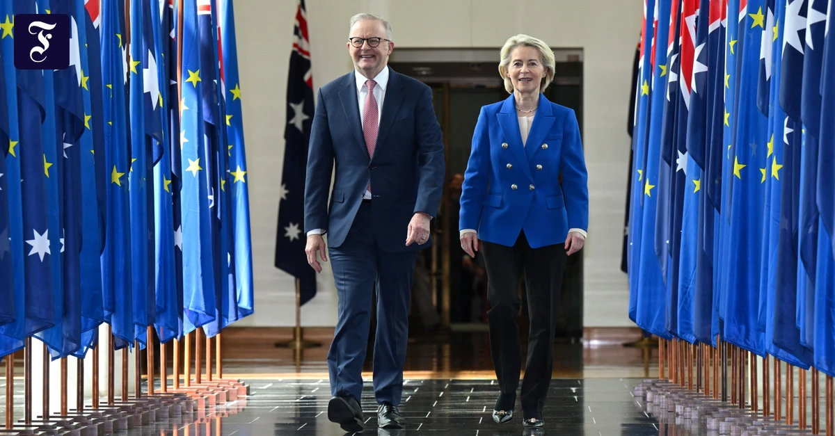 Zölle fallen: EU und Australien unterzeichnen Handelsabkommen