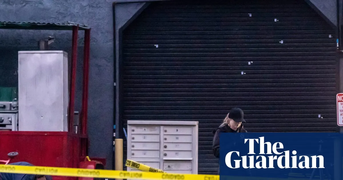 California police search for suspect who killed four and wounded 11 in shooting at child’s party