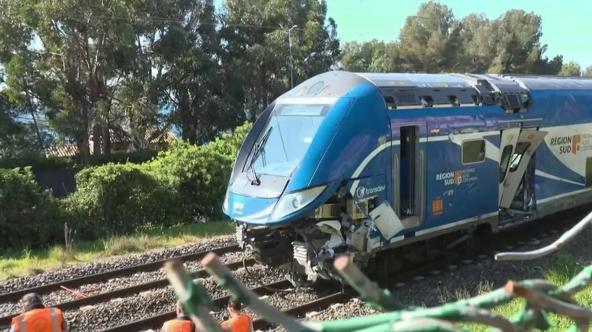 "Toutes les vitres ont explosé" : un mort dans une collision entre un TER et un camion à Saint-Raphaël, dans le Var