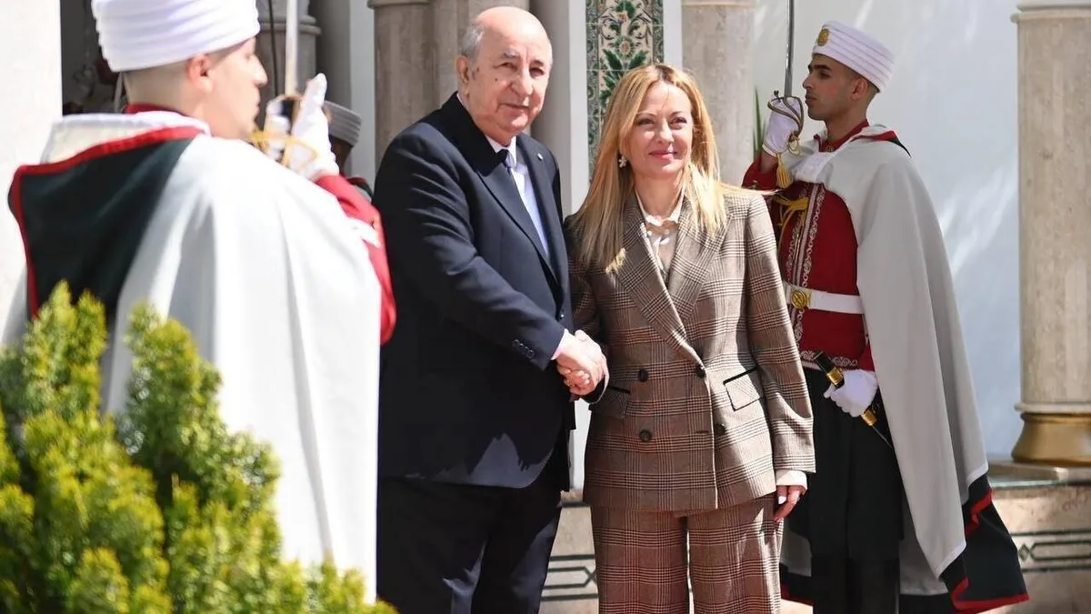 Giorgia Meloni annonce une coopération accrue de l'Italie avec l'Algérie sur la fourniture de gaz