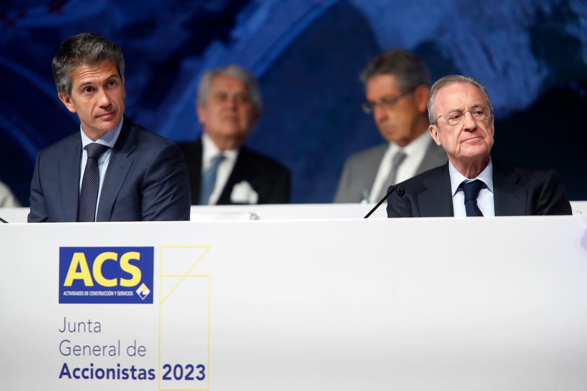 Florentino Pérez y Juan Santamaría se reparten 20 millones en 2025 al frente de ACS