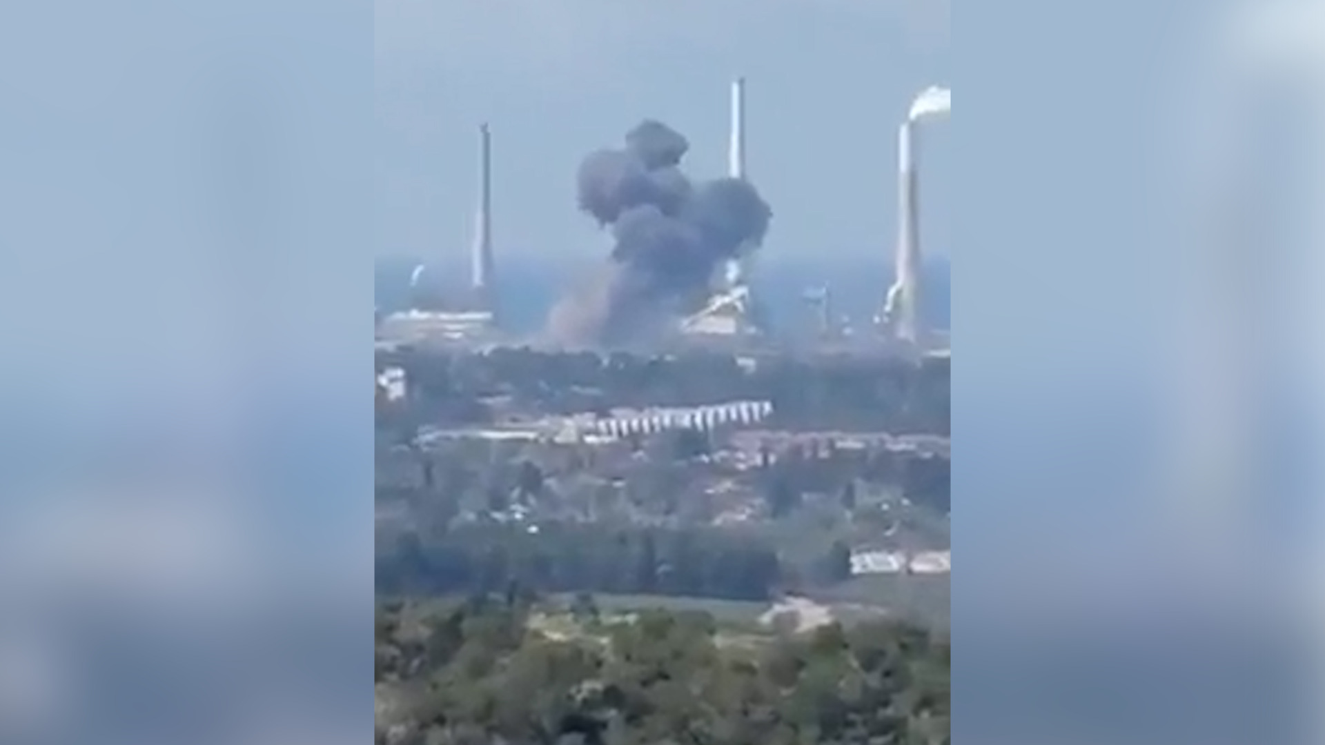Explosions and smoke seen as Iranian missiles hit Israel