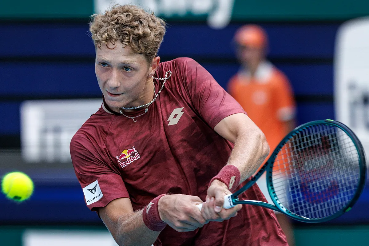 Martín Landaluce planta cara a Lehecka, pero cae por 7-6 (1) y 7-5 en cuartos de final de Miami