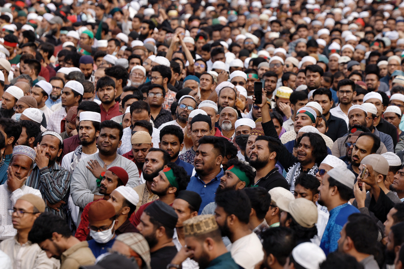 Tens of thousands flood streets for Bangladeshi activist’s funeral