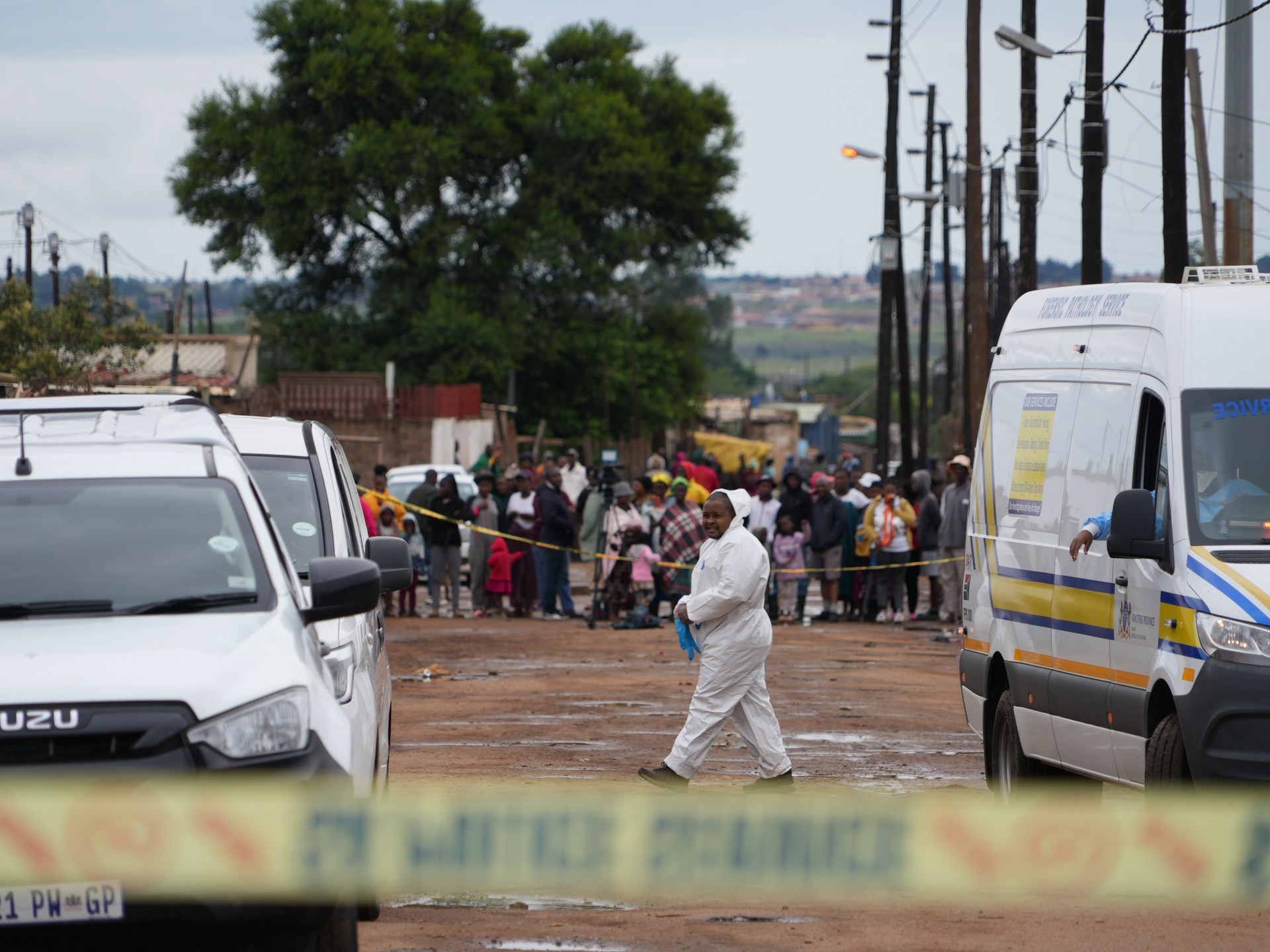 Manhunt under way after gunmen kill nine near South Africa’s Johannesburg