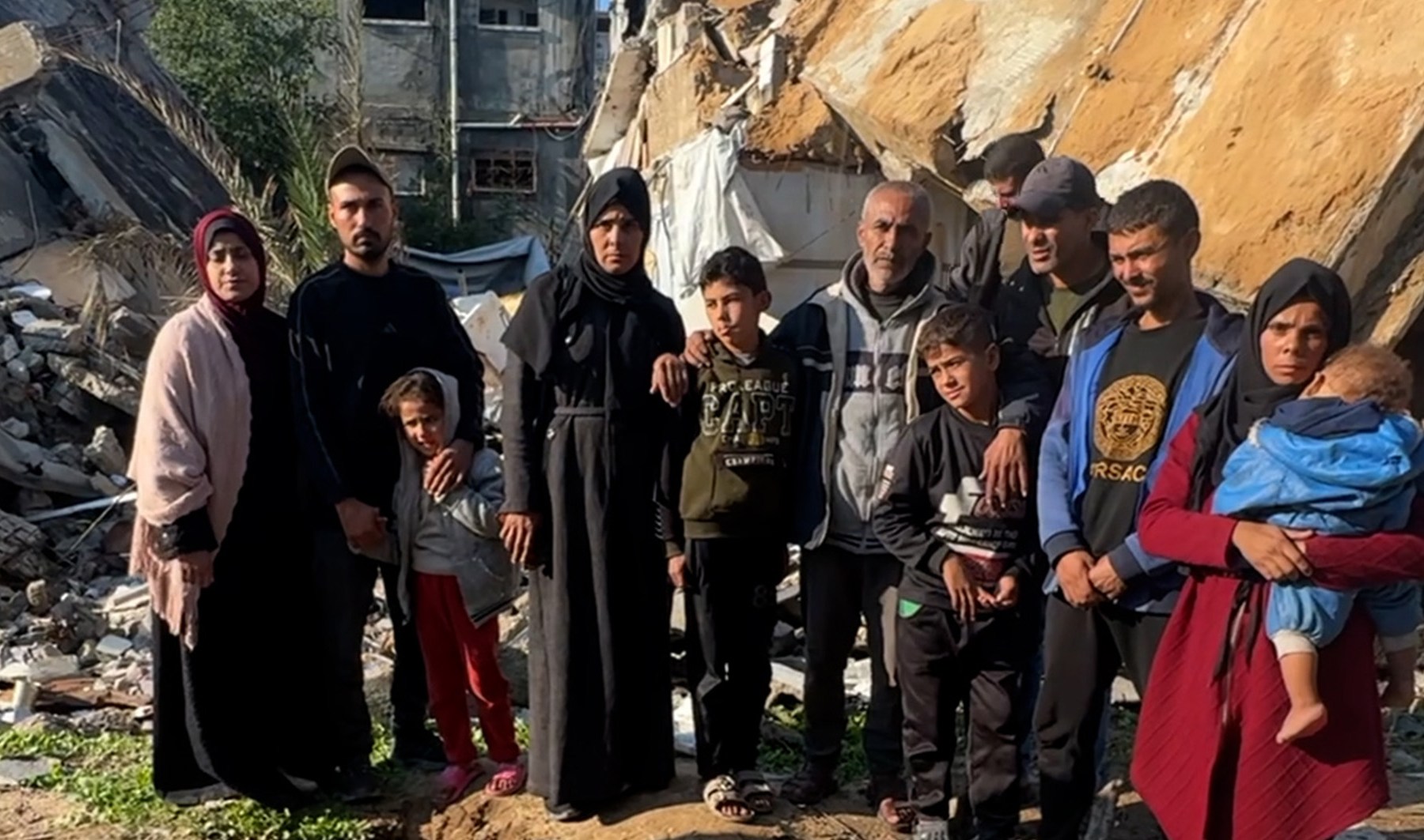 Palestinian family left homeless after house collapses in storm-hit Gaza