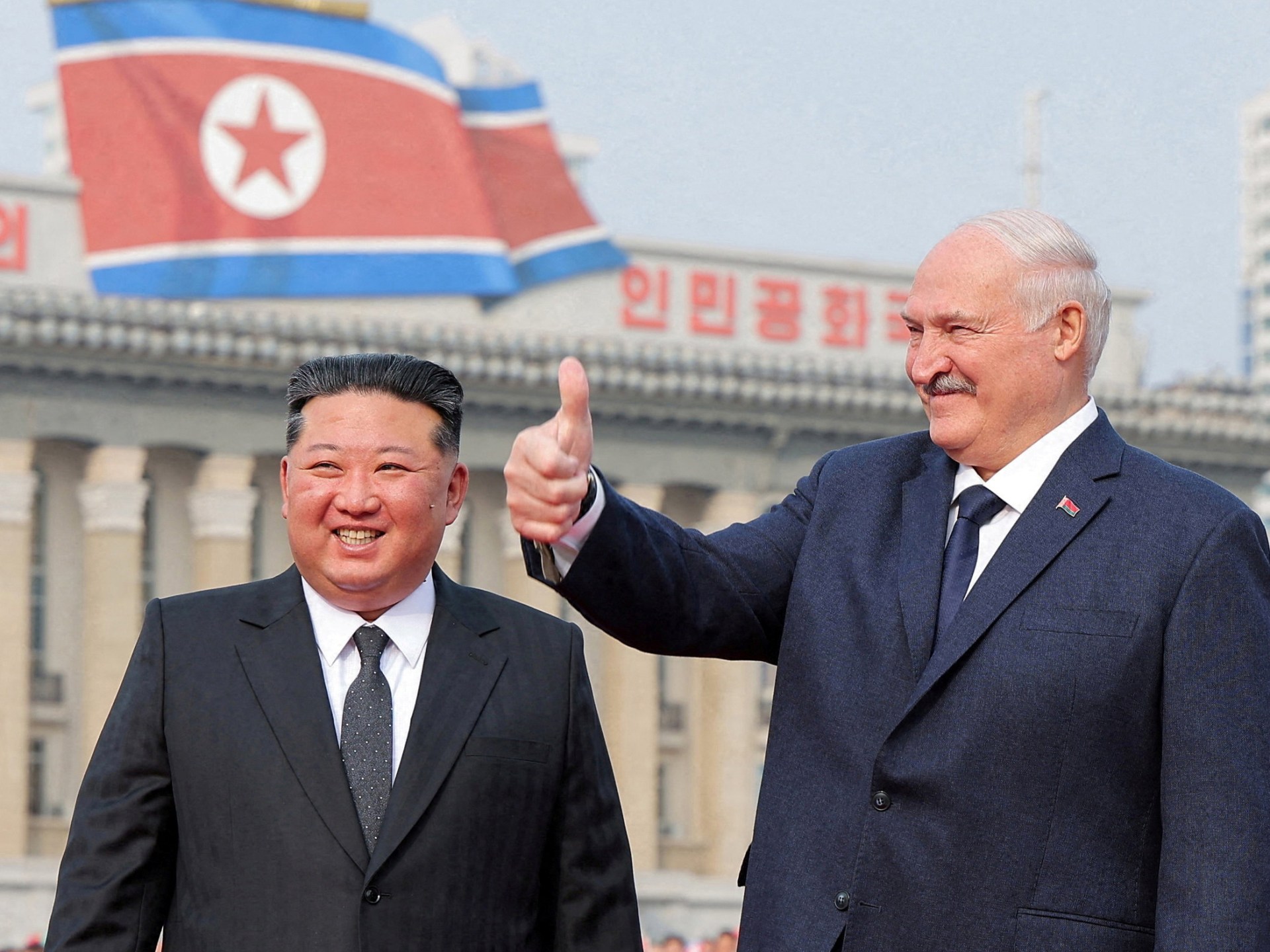 North Korea’s Kim meets Lukashenko, slams ‘pressure ​on Belarus from West’