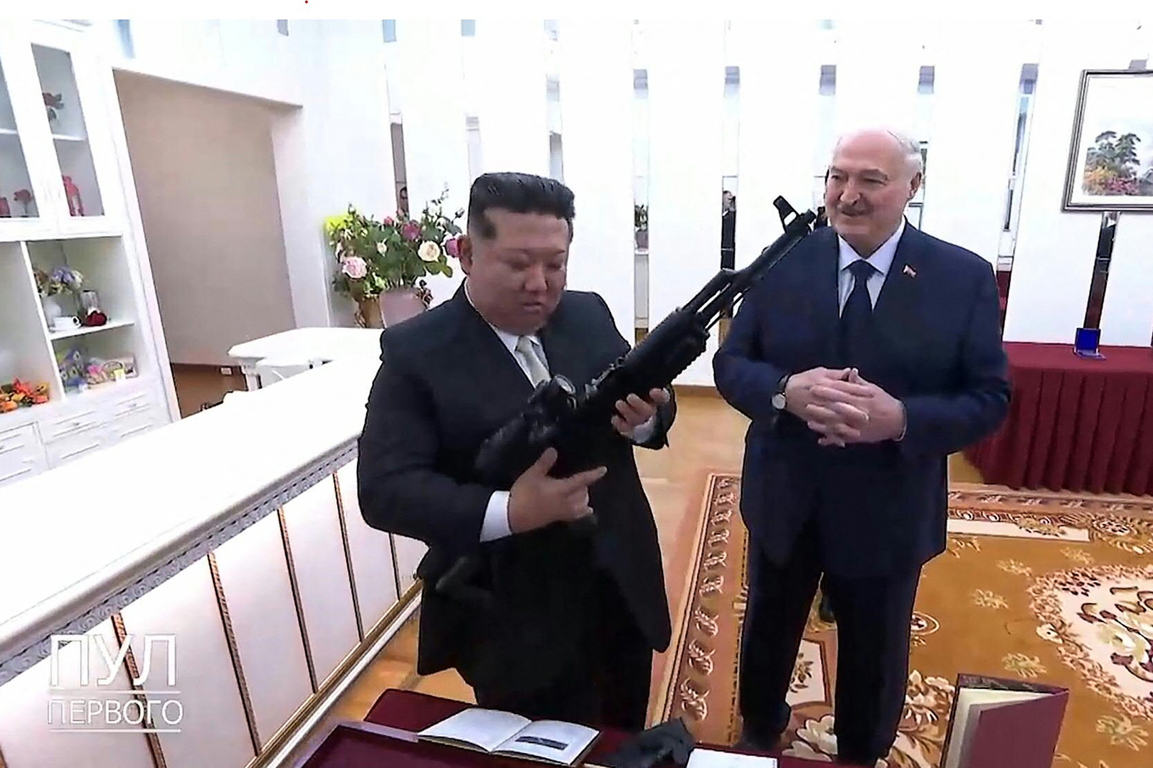 Kim Jong Un gifted gun after Belarus friendship treaty