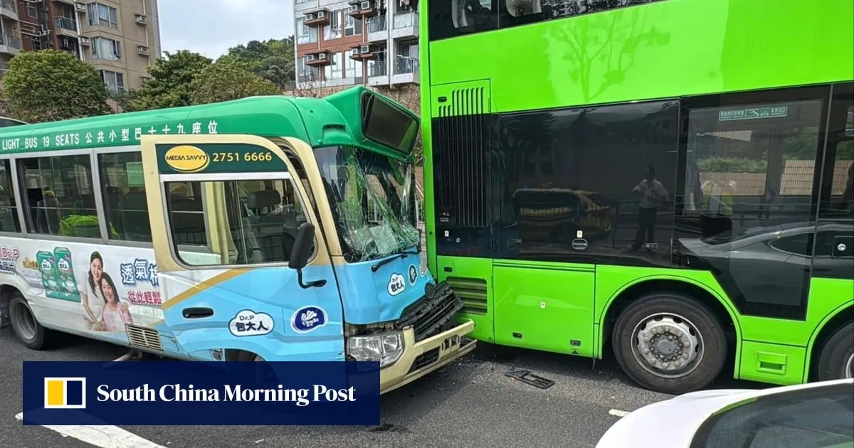 8 injured in 3-vehicle crash in Hong Kong