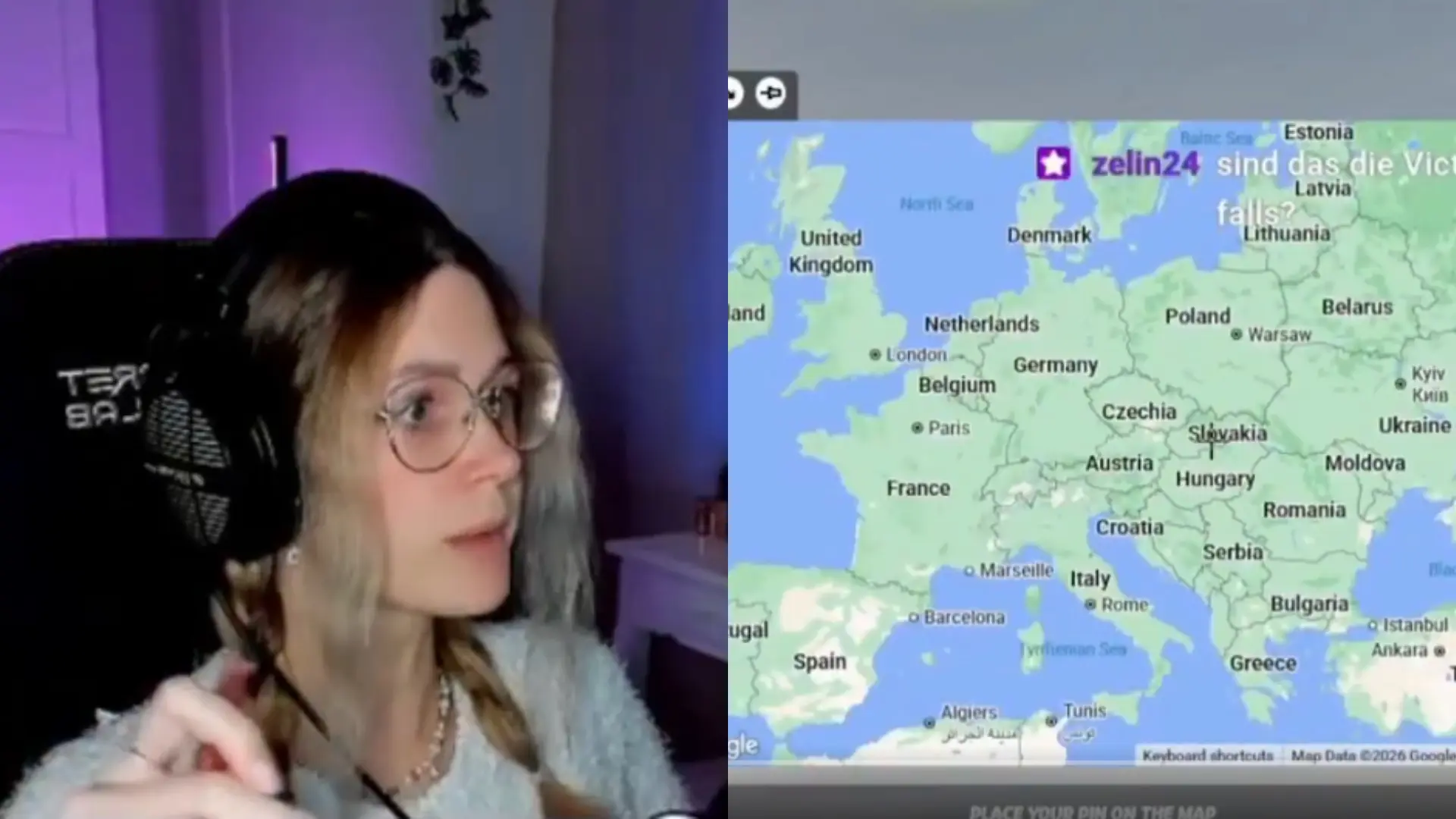 
         Una 'streamer' alemana la lía al participar en un juego de geografía y ubicar Argentina en Europa 
    