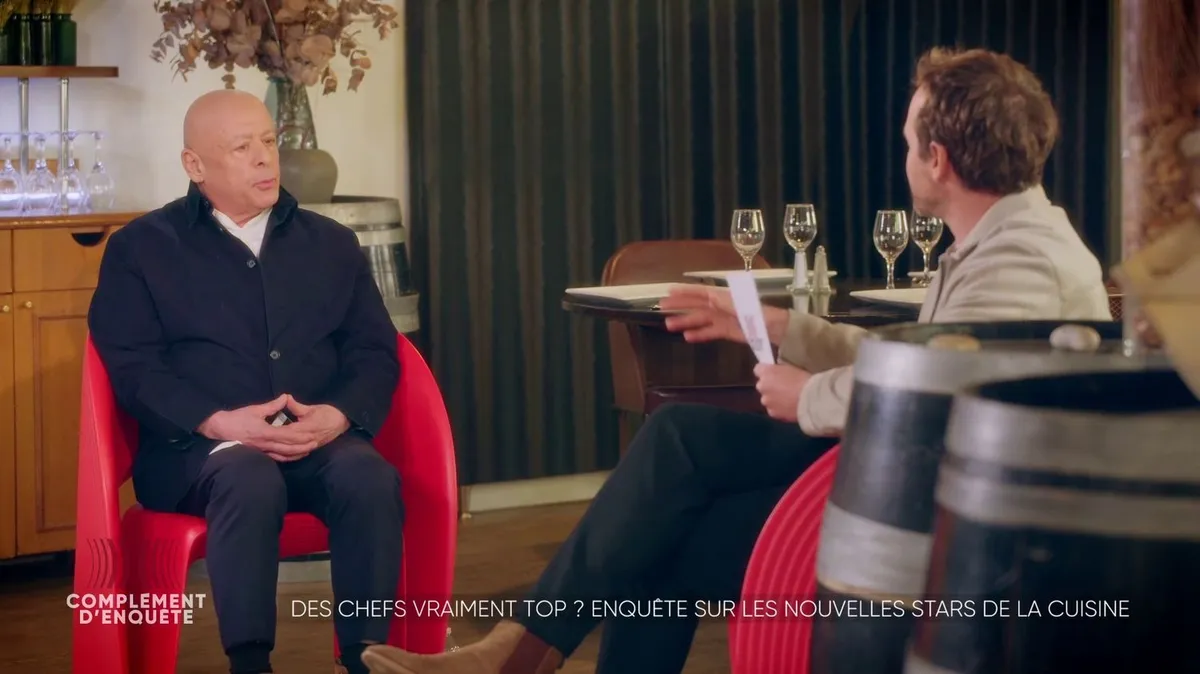 "Rien ne vous impose d'être un bourreau en cuisine, de maltraiter un collaborateur" : Thierry Marx, chef étoilé, dans les fauteuils rouges de "Complément d'enquête"