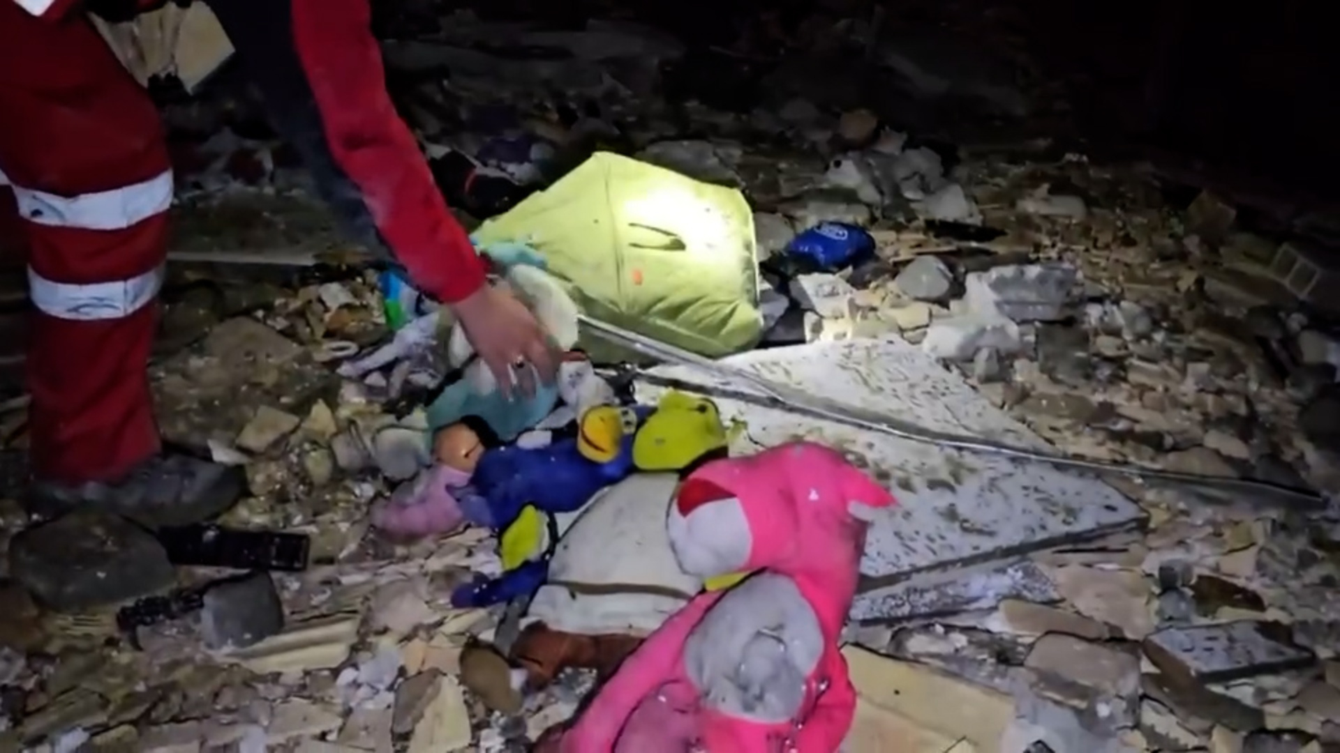Video: Children’s toys found in rubble of US-Israeli strike in Iran