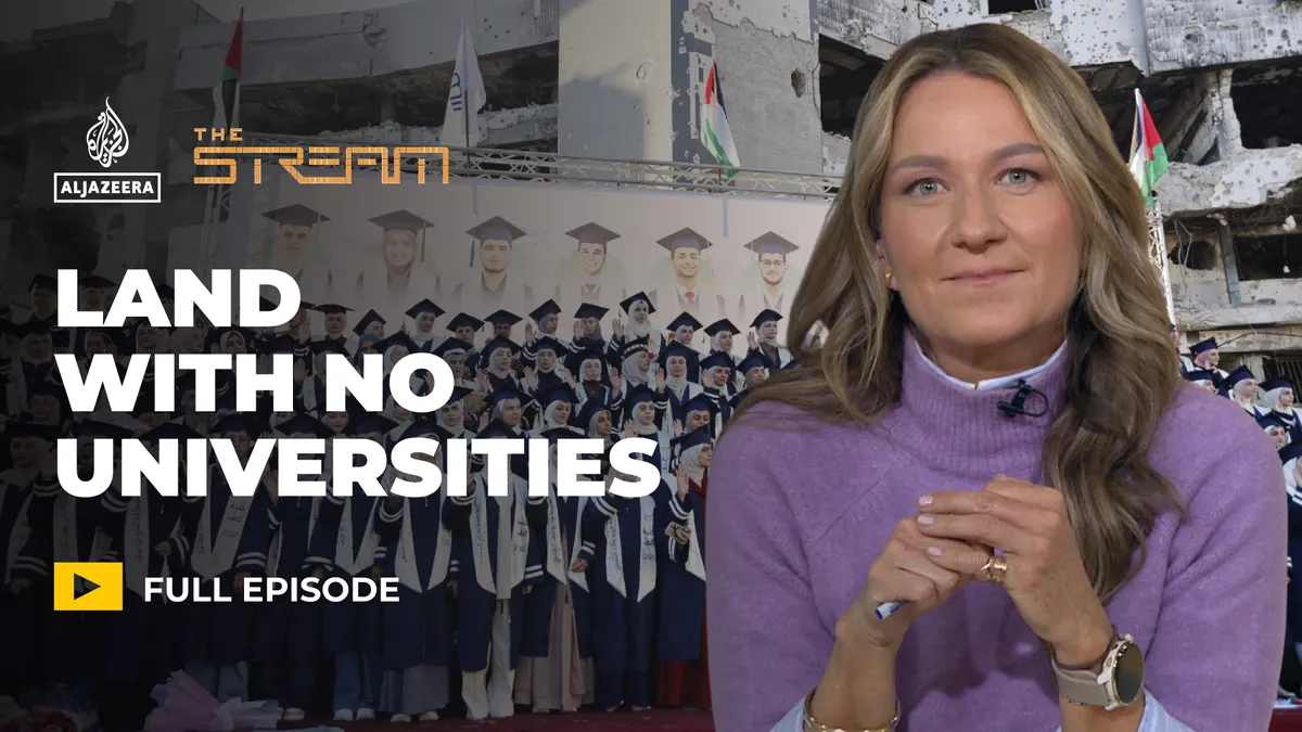 How can students in Gaza continue to learn with no universities?