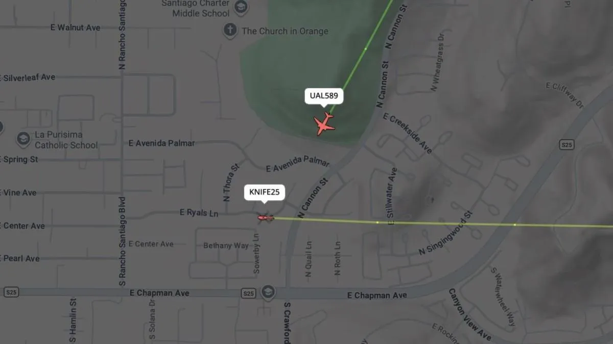 Un avión evita una colisión con un helicóptero militar en pleno vuelo en EE.UU.