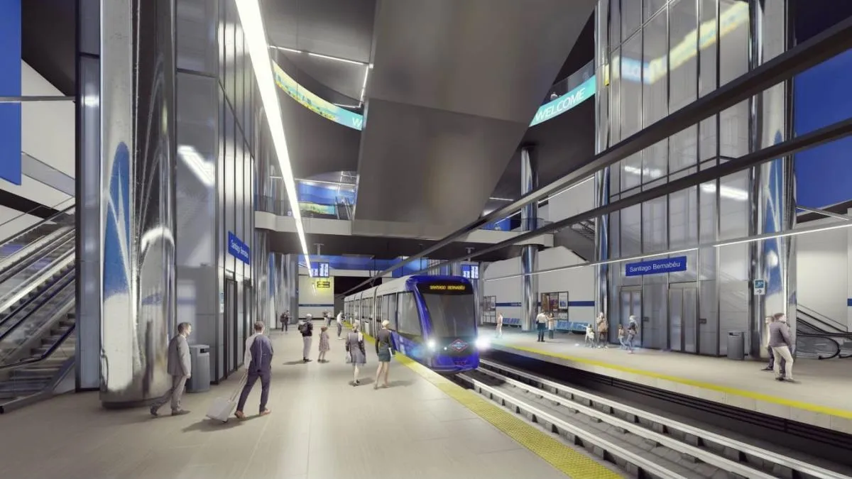 Las obras en la estación de Santiago Bernabéu cerrarán un tramo de la línea 10 hasta finales de año