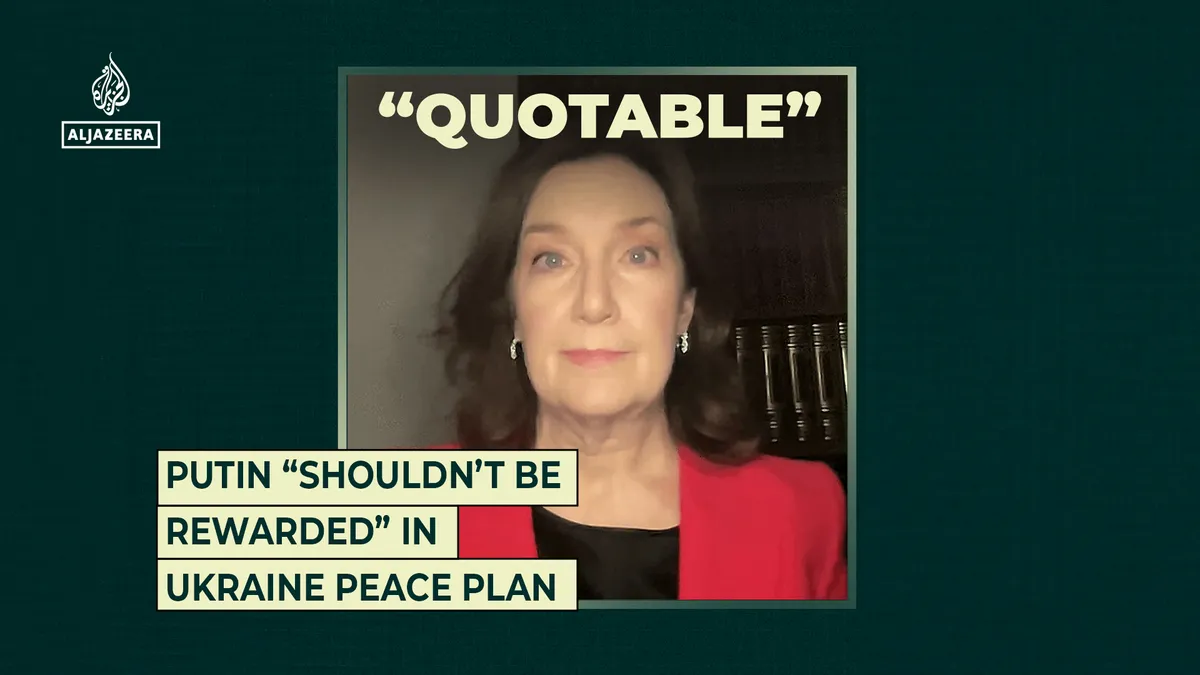 Putin “shouldn’t be rewarded” in Ukraine peace plan