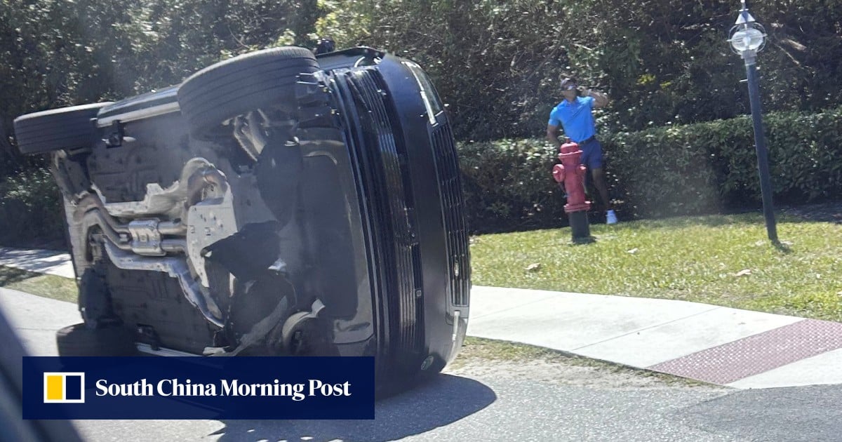 Tiger Woods arrested at car crash scene on suspicion of DUI