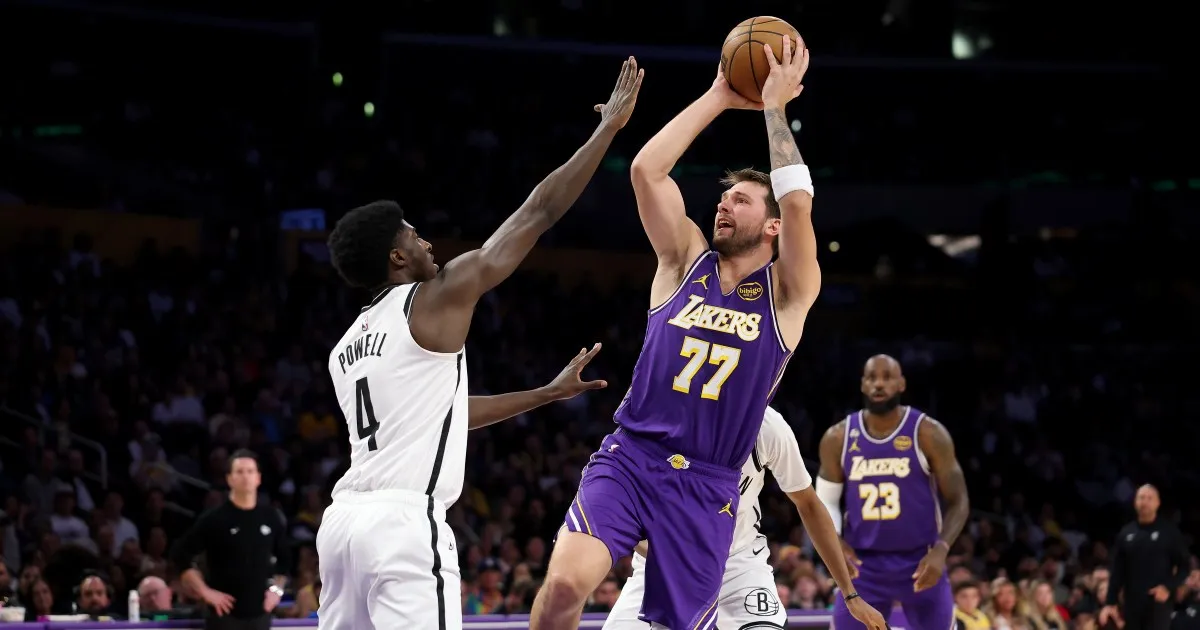 Doncic faces one-game ban after technical foul in Lakers win against Nets