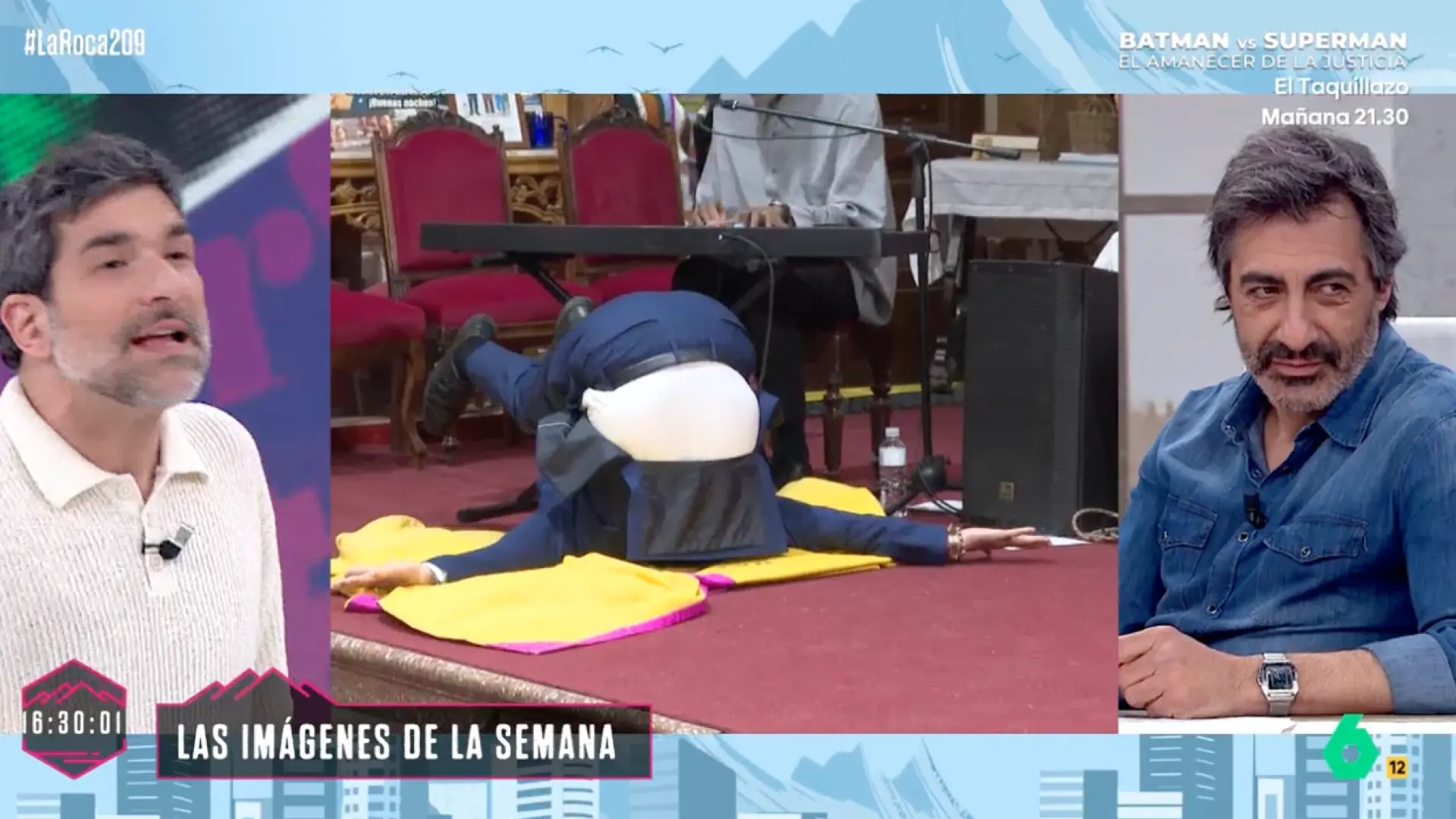 
         Las reacciones en 'La Roca' al vídeo viral de Ortega Cano: "Es hipnótico, pero da mucha vergüenza" 
    