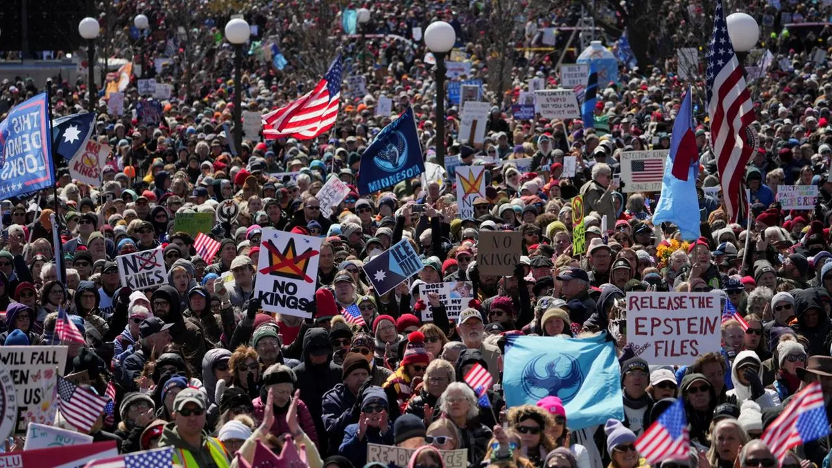 Landesweite "No Kings"-Proteste gegen US-Präsident Trump