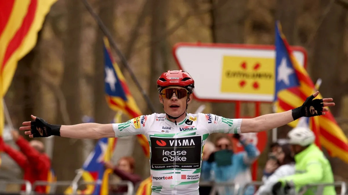 Cyclisme : Jonas Vingegaard écrase le Tour de Catalogne, deuxième place pour le Français Lenny Martinez