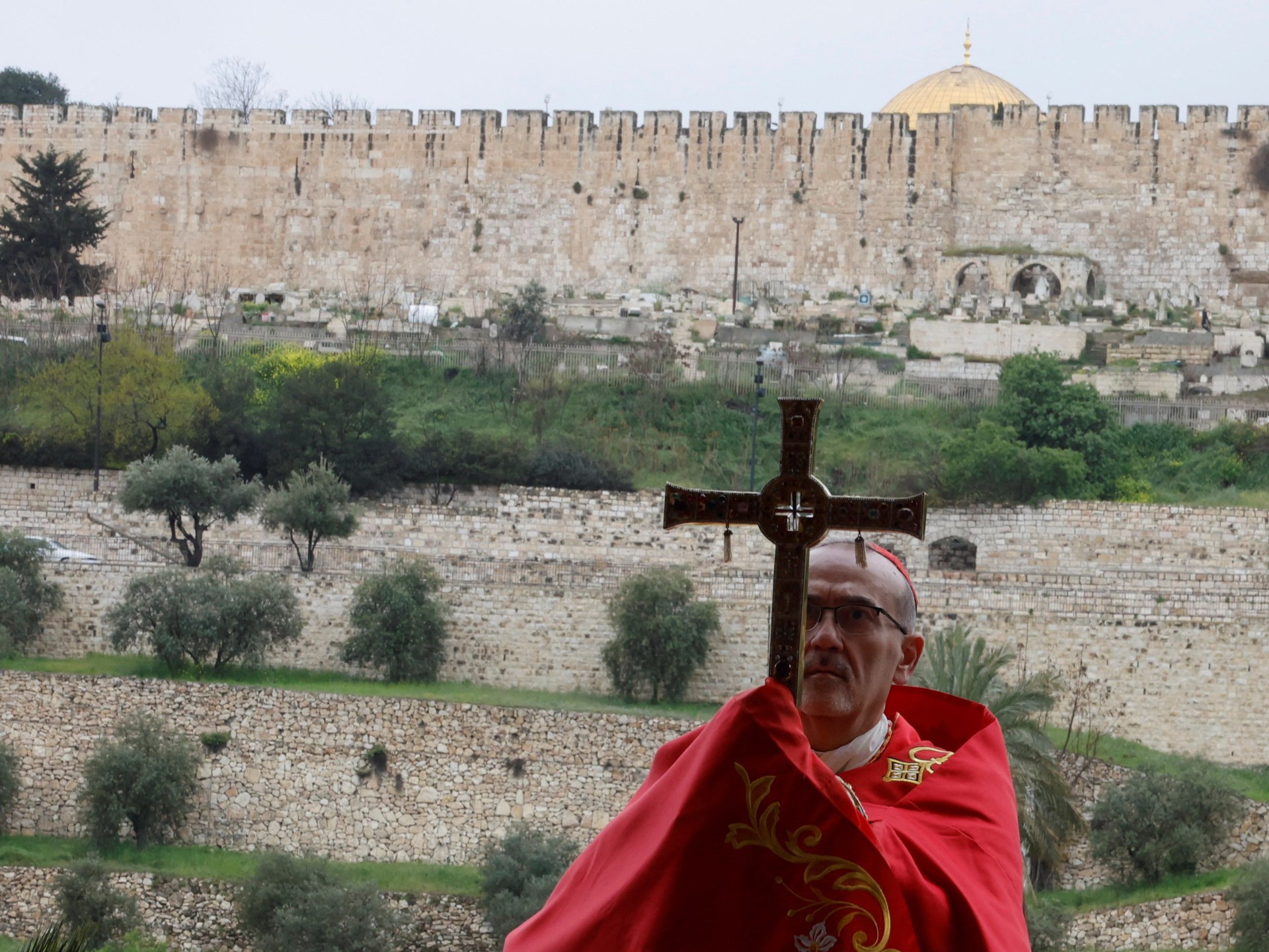 Israeli police block Catholic cardinal from Holy Sepulchre on Palm Sunday