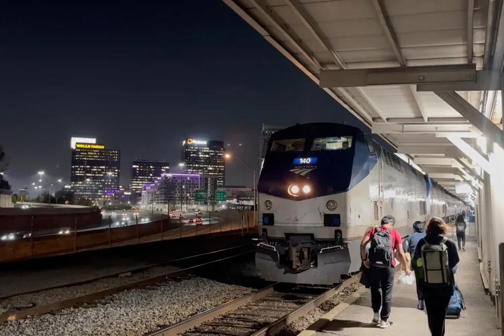 Midnight train from Georgia: A view of America from the tracks as airports struggle in the shutdown