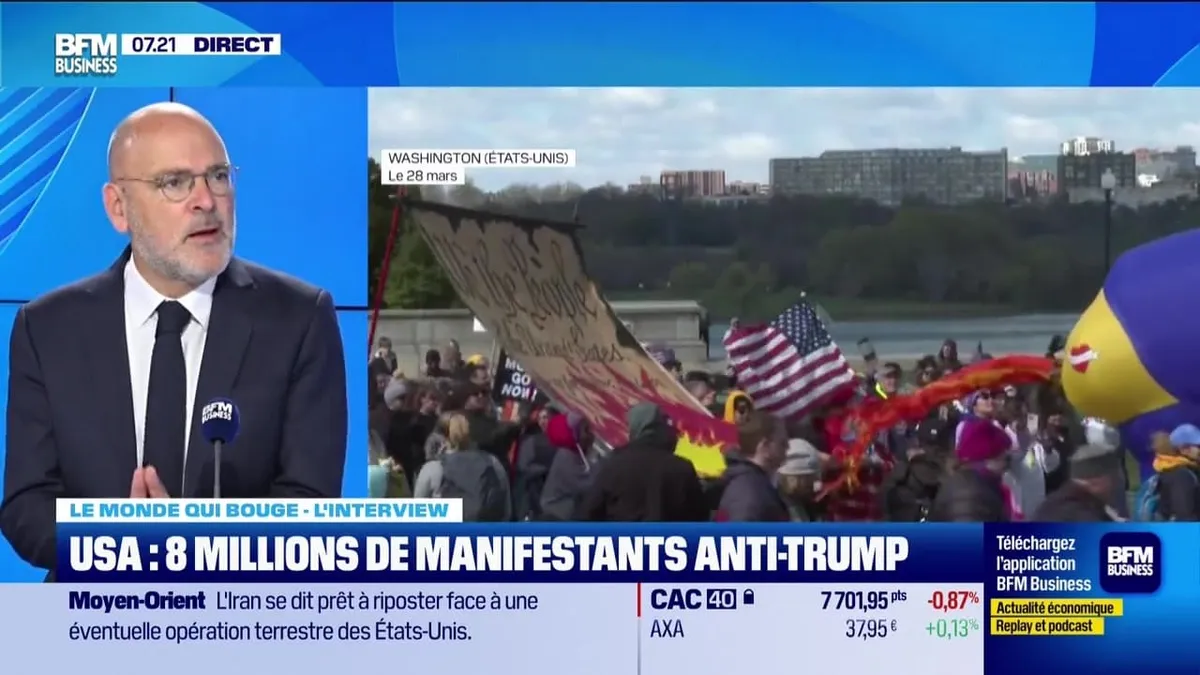 Le monde qui bouge - L'Interview : USA, 8 millions de manifestants anti-Trump - 30/03