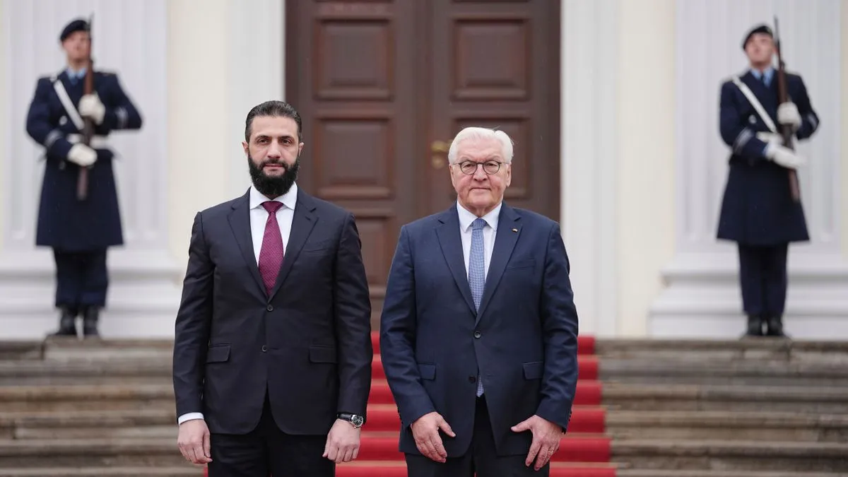 Syrien: Übergangspräsident Ahmed al-Sharaa zu Antrittsbesuch in Berlin bei Bundespräsident Frank-Walter Steinmeier