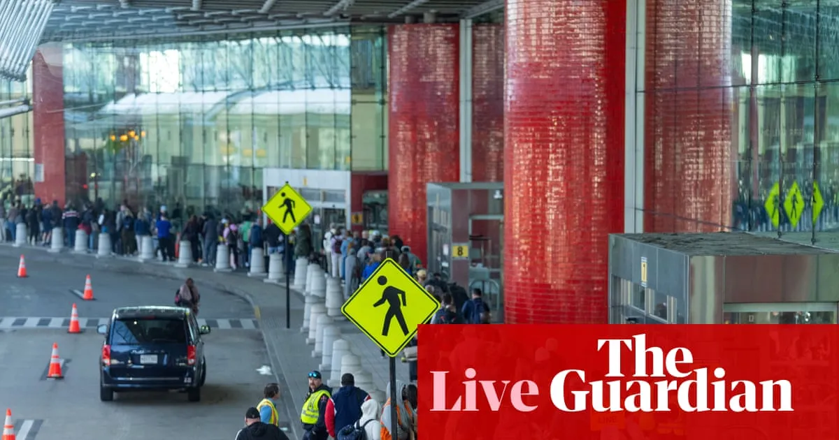 Airport travel chaos continues as DHS funding freeze becomes longest partial shutdown in history – US politics live