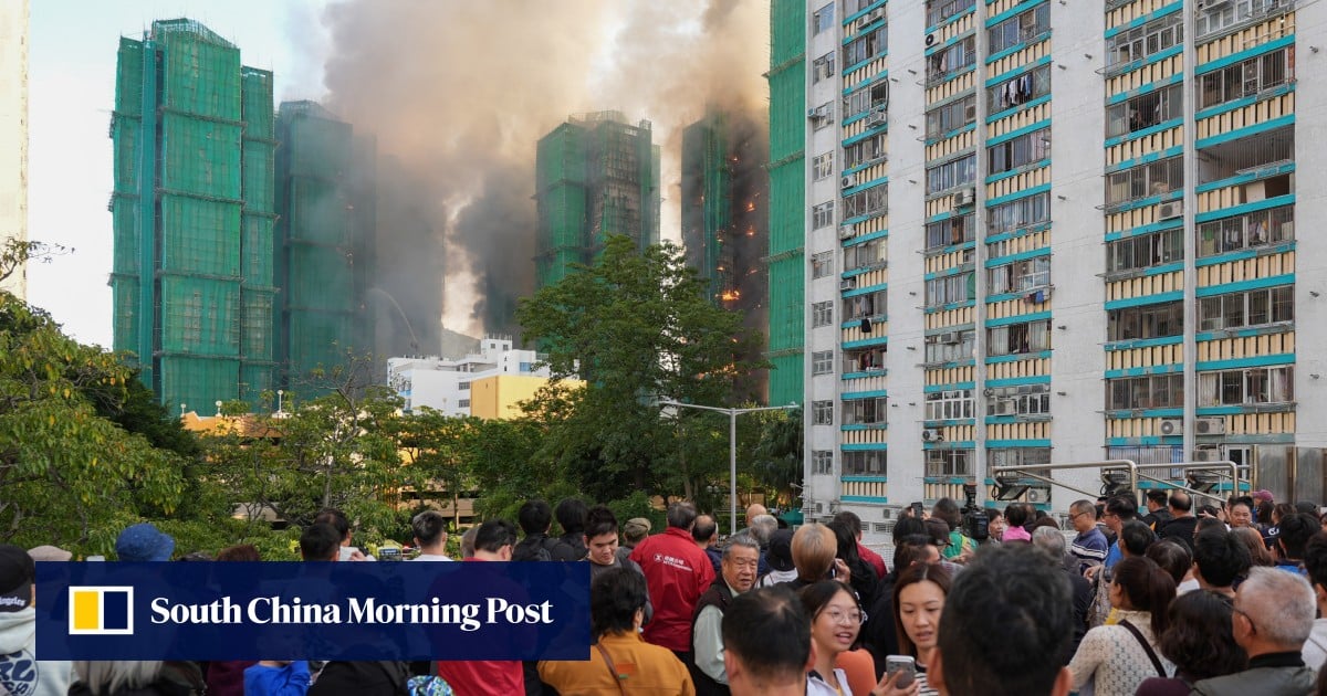 Tai Po fire survivors mourn heroine who alerted neighbours to flames