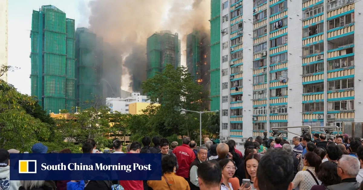Tai Po fire survivors mourn heroine who alerted neighbours to flames