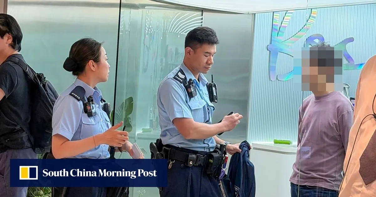 Hong Kong man arrested on suspicion of taking upskirt images of woman shopper