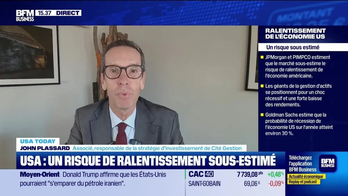 USA Today : JPMorgan et Pimco estiment que le marché obligataire sous-estime le risque de ralentissement, par John Plassard - 30/03
