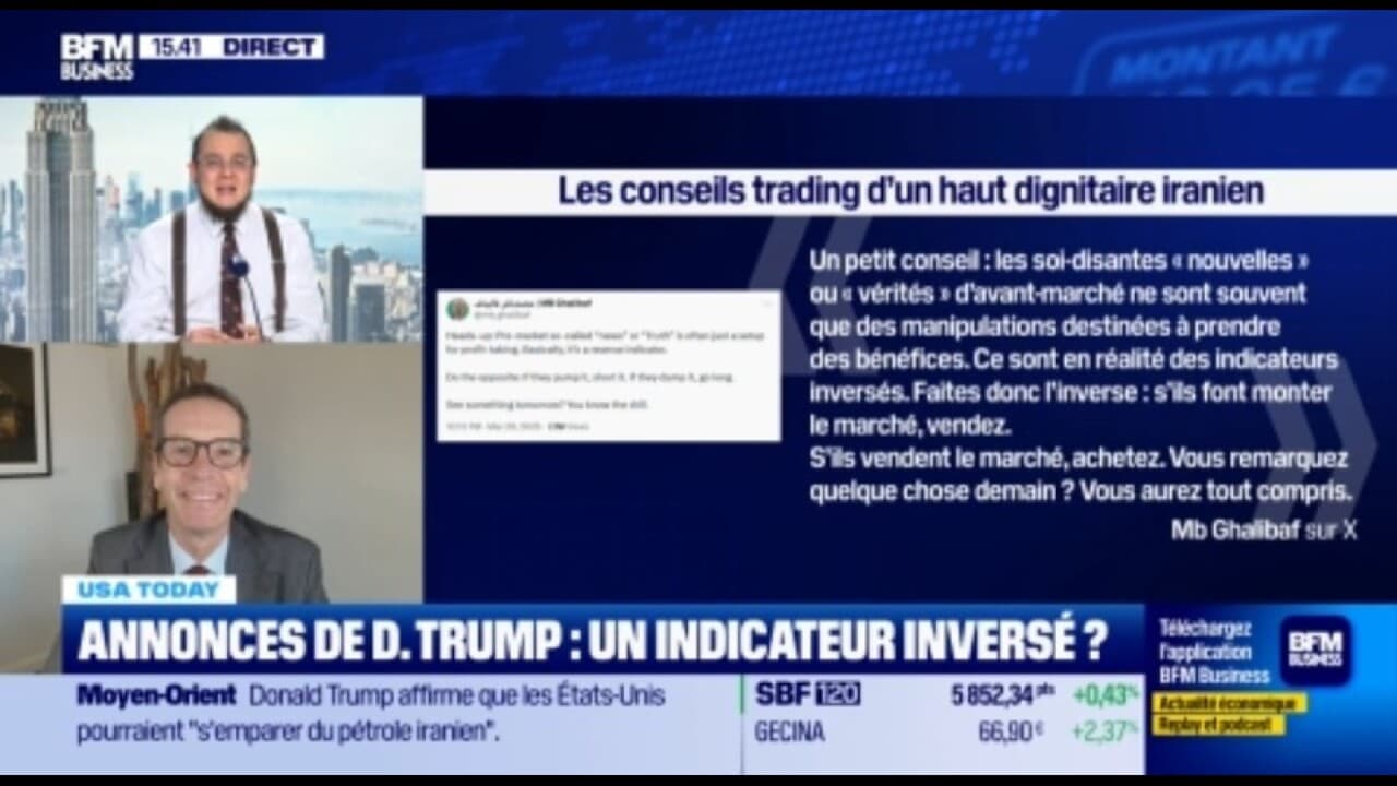 Un haut dignitaire iranien livre ses conseils trading 🤔