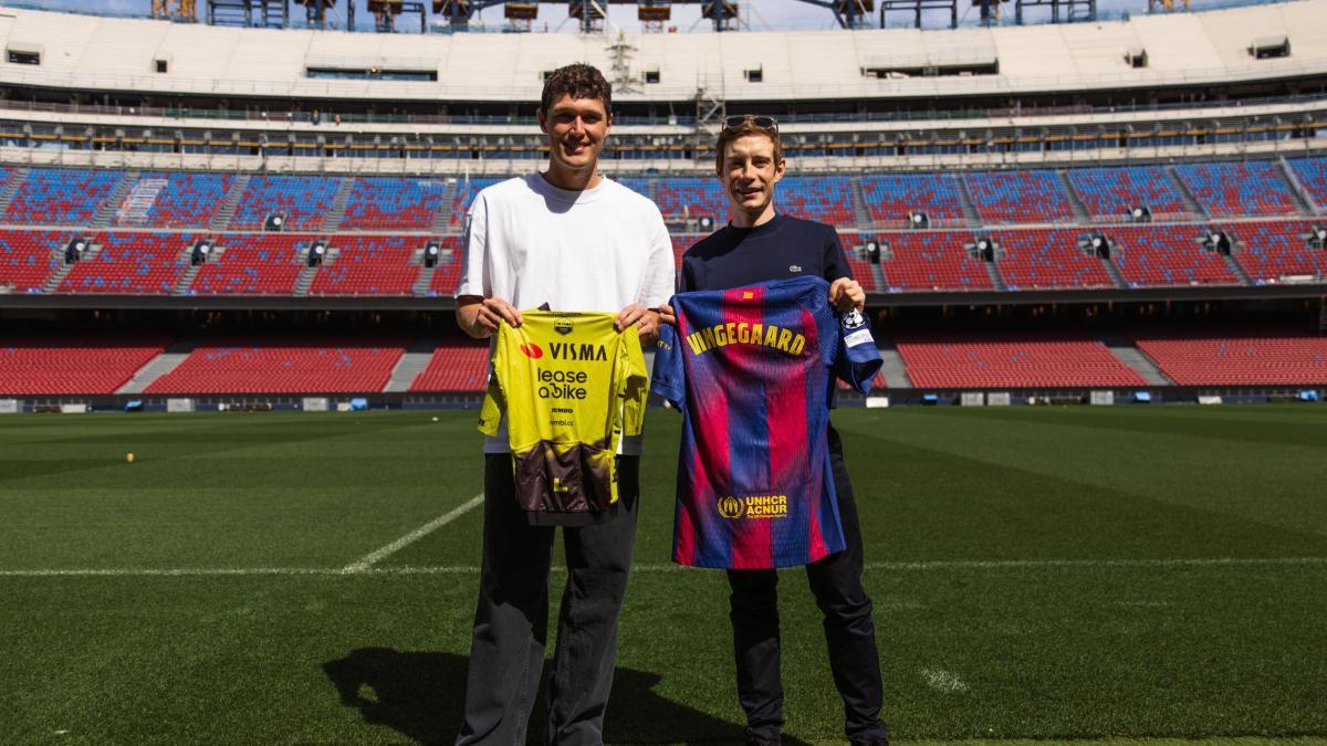 
                                                                                                      Vingegaard visita el Camp Nou y el museo del Barça tras ganar la Volta
                                                                                                  