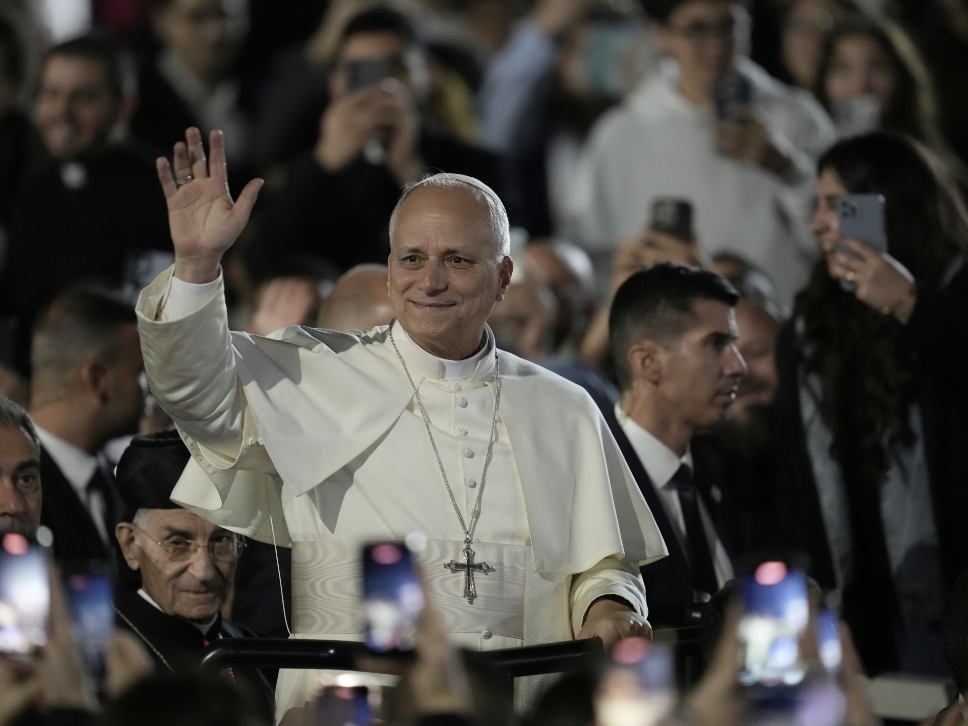 Pope Leo urges unity on day two of Lebanon visit