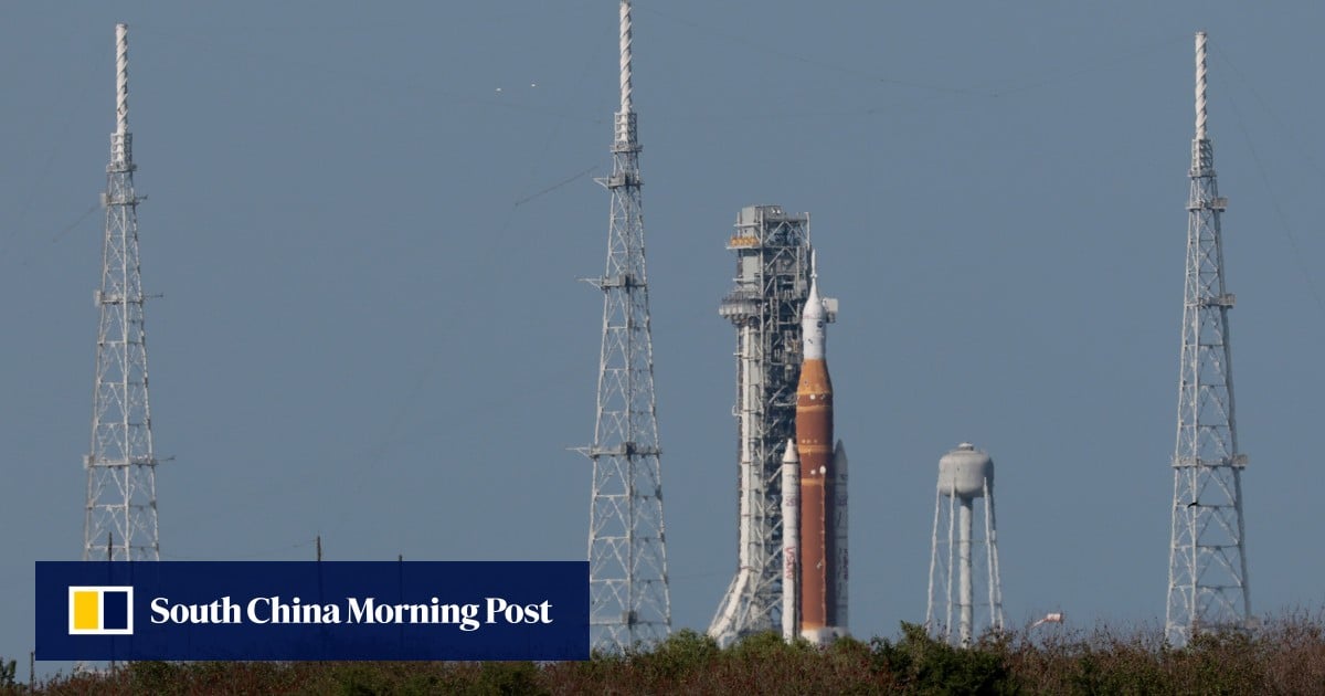 Nasa begins countdown for humanity’s first launch to the moon in 53 years