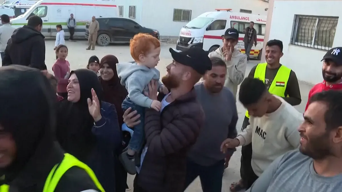 Video: Newborns evacuated from Gaza return as toddlers over two years later
