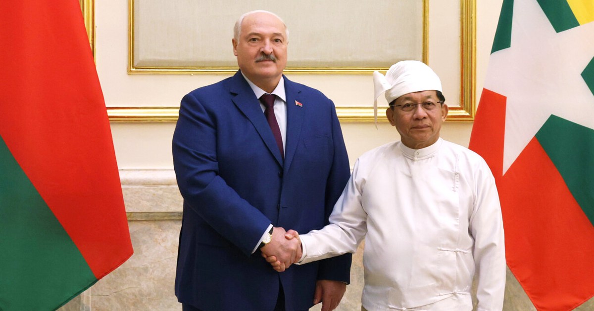 Belarus’s Lukashenko becomes second only leader to visit Myanmar since coup