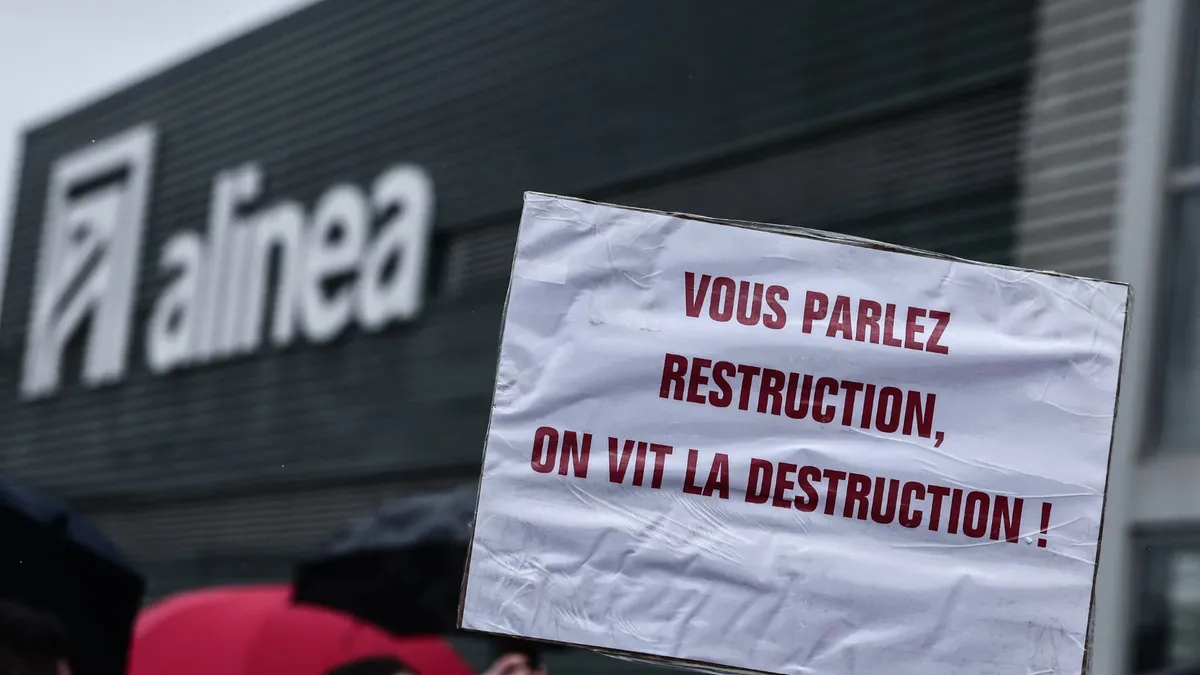 Près de 1.200 emplois supprimés: sans repreneur crédible, l'enseigne d'ameublement Alinea est placée en liquidation judiciaire