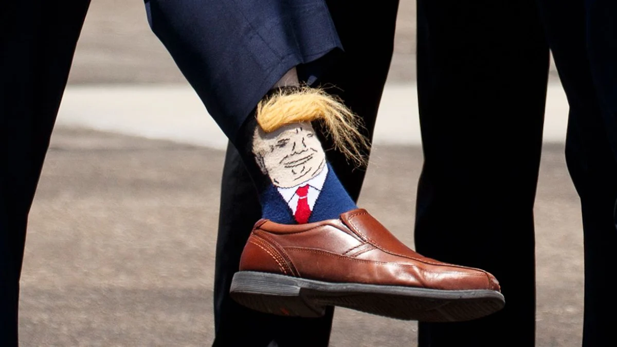 Trump-Socken für US-Gäste: Neues aus Strumpfhausen