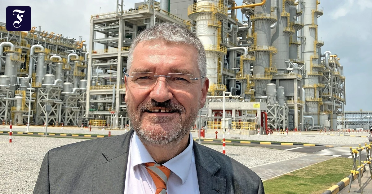 BASF-Werk: Herr Thiel ist am Ziel