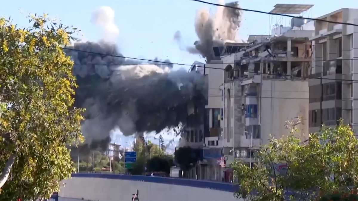 Israeli strike hits building in Beirut’s southern suburbs