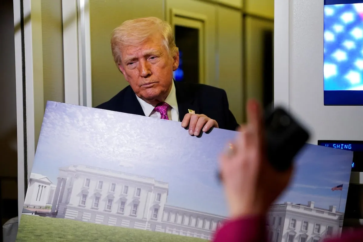 Un juez ordena detener la construcción del salón de baile de la Casa Blanca