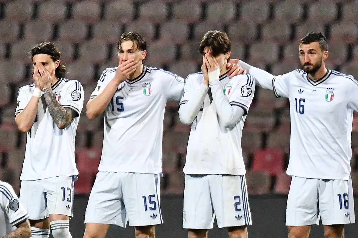 El drama eterno de Italia: pierde ante Bosnia en penaltis y se queda fuera del Mundial por tercera vez consecutiva