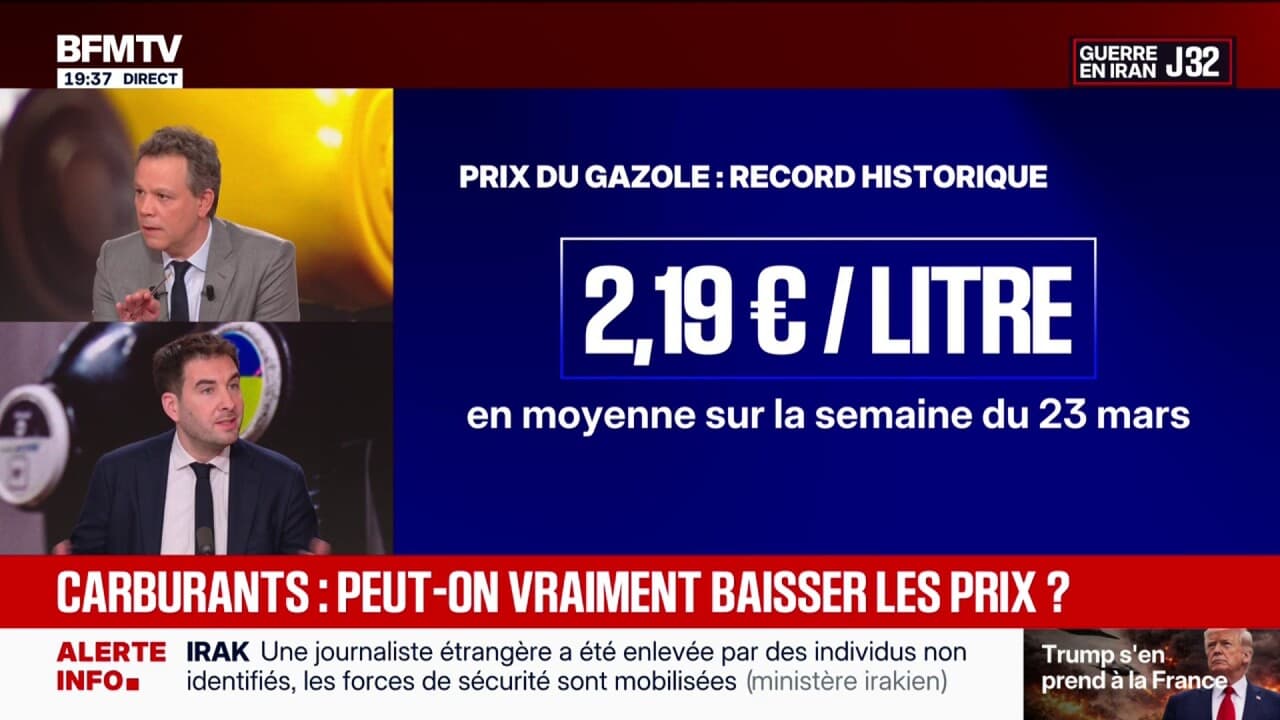 Carburants: le prix du gazole atteint un record historique en France